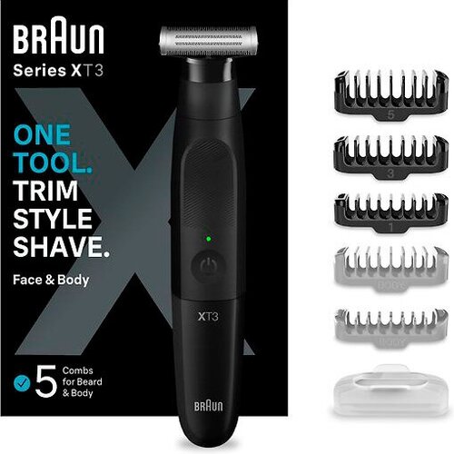 Триммер Braun XT3200, black триммер braun mgk7320 black 1 шт