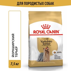 Корм для взрослых собак Royal Canin Yorkshire Terrier Adult (Йоркширский Терьер Эдалт) сухой для породы Йоркширский Терьер от 10 месяцев, 7,5 кг