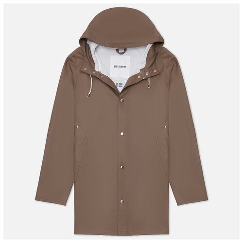 Мужская куртка дождевик Stutterheim Stockholm коричневый , Размер L