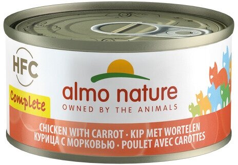 Almo Nature Полнорационные консервы для кошек с курицей и морковью (Complete - Chicken with Carrot) 0,07 кг