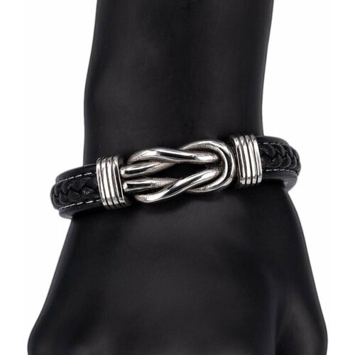 фото Браслет otokodesign, размер 18 см, черный, серебряный