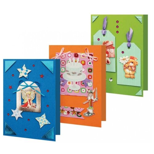 фото 111-sb набор для создания 3-х открыток "праздник" белоснежка