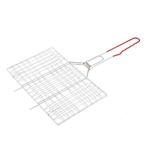 фото Решетка-гриль 220 x 340 мм, хромированная, pvc рукоятка sparta