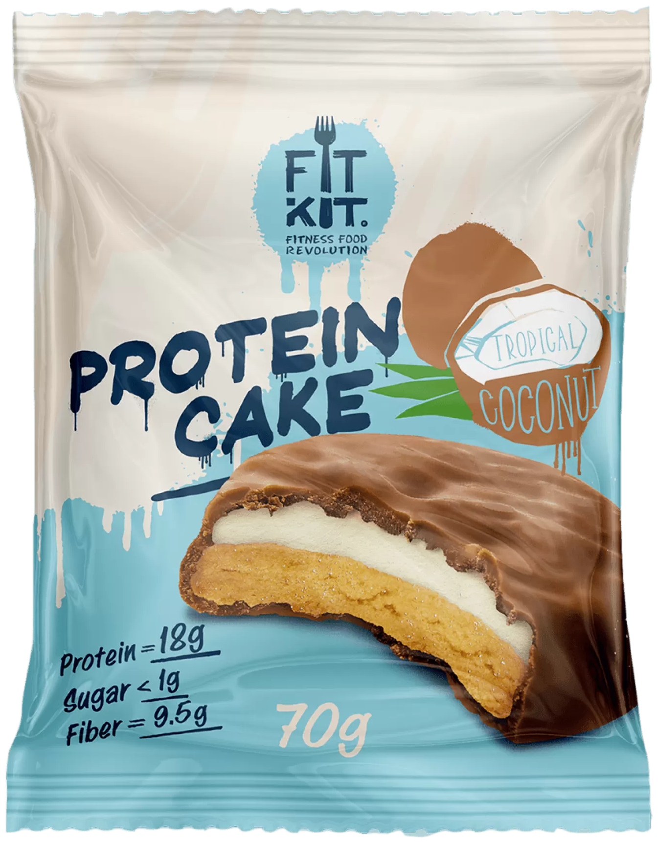 FitKit Protein Cake (70 гр.) тропический кокос