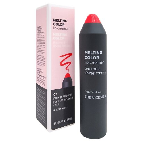 фото TheFaceShop Помада для губ Melting Color Lip Creamer, оттенок 03 Pink Grapefruit