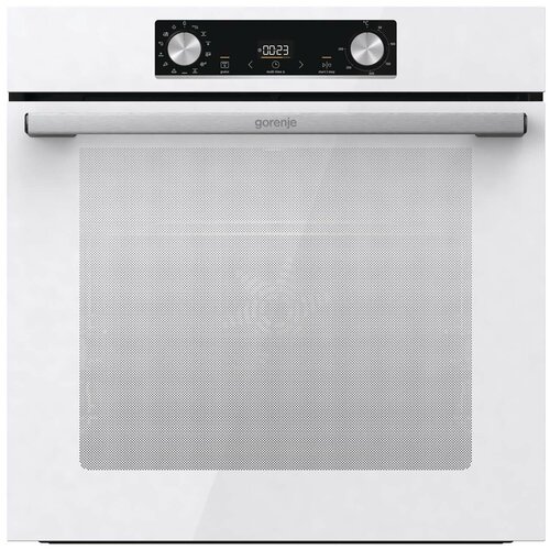 Электрический духовой шкаф Gorenje BOS6737E13WG духовой шкаф gorenje bosb6737e03x essential 77 л до 300 °c нерж чёрное стекло aquaclean perfectgrill съемные направляющие x1 а