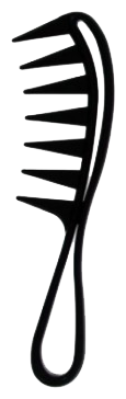 Расческа Ollin Professional Расческа-гребень с крупными зубцами и ручкой изогнутая , 1 шт
