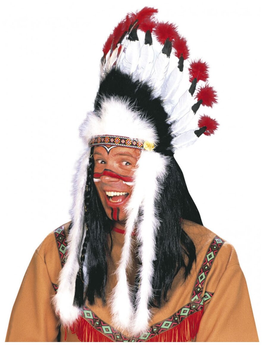 Карнавальный костюм/головной убор Riota Индейский вождь