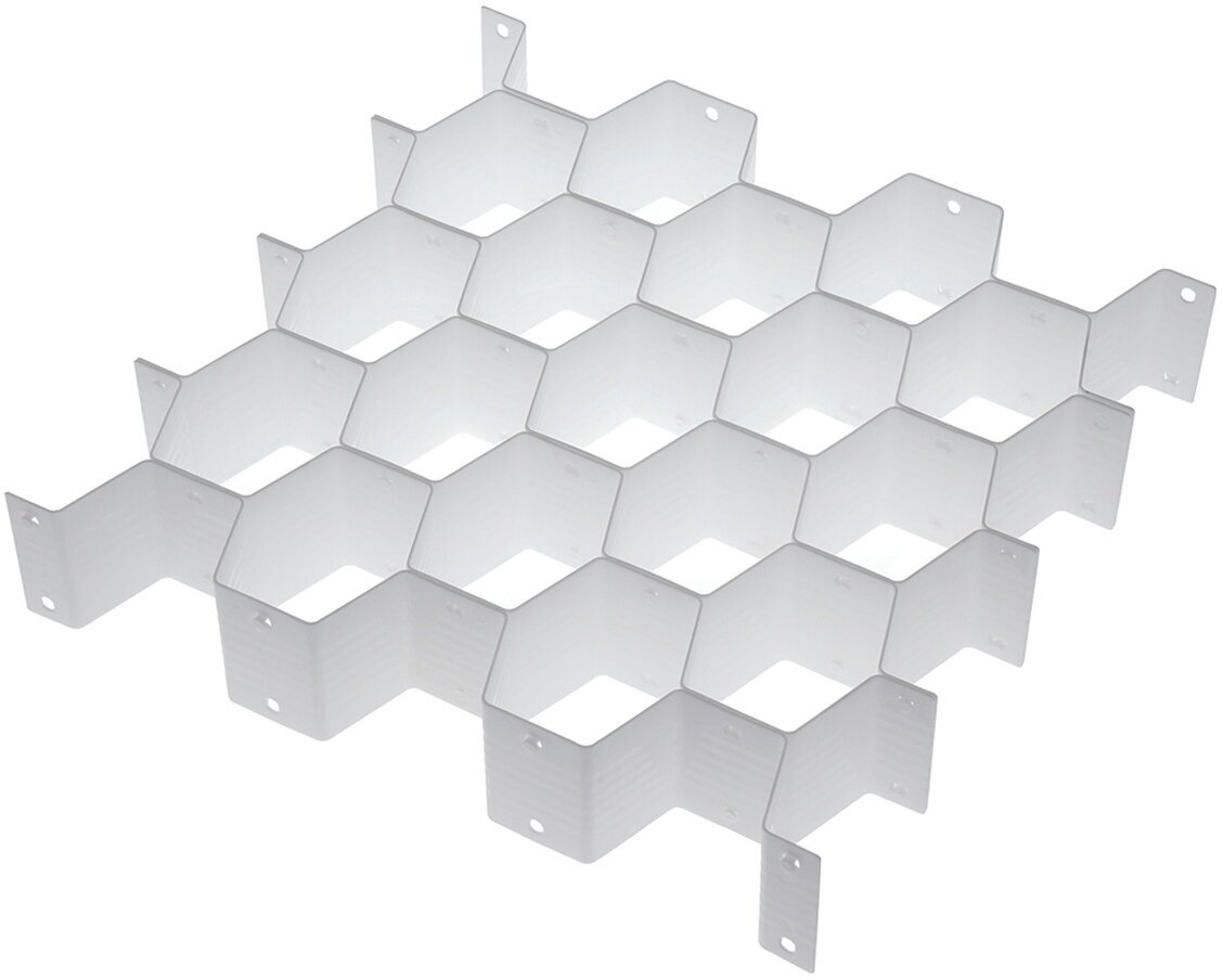 Разделители ящиков соты, органайзер для хранения вещей, набор из 18-ти ячеек, 35х34х7см