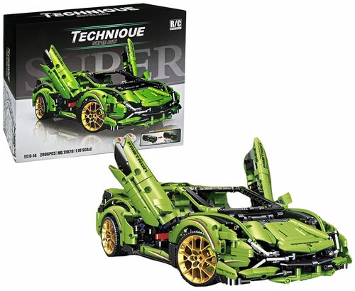 Конструктор Technic Lamborghini Sian FKP 37 2096 деталей /техник суперкар Ламба для ребенка / гоночный авто / совместим со всеми конструкторами