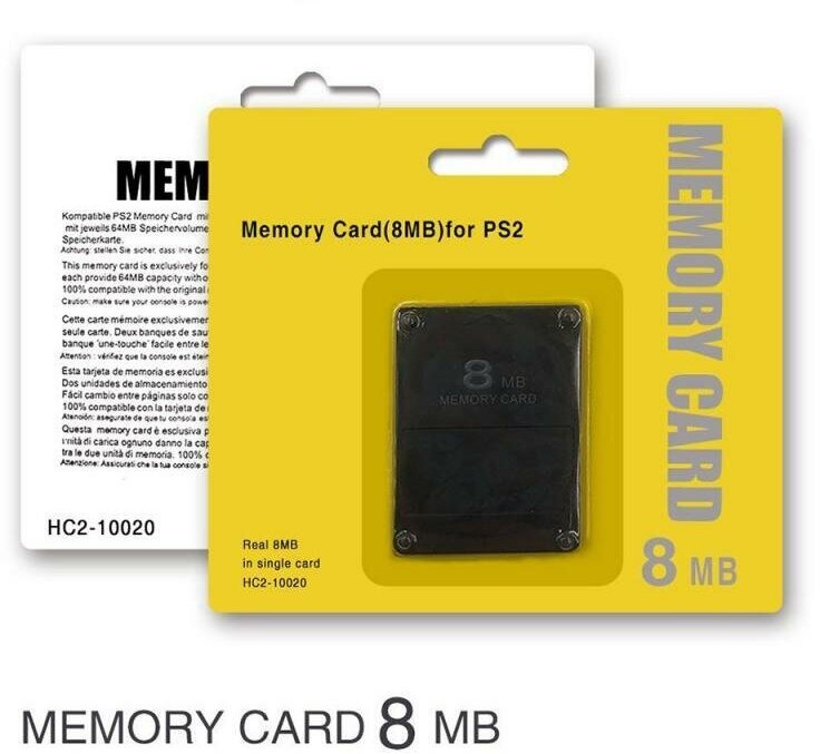 Карта памяти для игровой приставки Sony Playstation 2 PS2 Memory Card 8mb