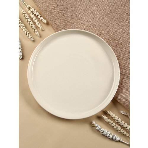 Сервировочная тарелка ROSSI из керамики, 22 см / Цветная тарелка для десертов / Дизайнерская посуда