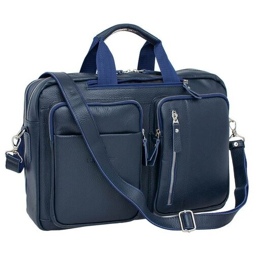 фото Сумка blackwood классическая, натуральная кожа, синий