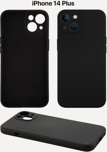 Изображение товара Чехол на Айфон 14 Plus с защитой камеры, матовый, с квадратными гранями.