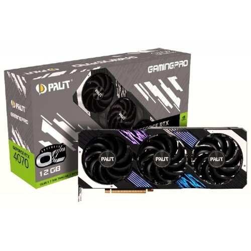 Видеокарта PALIT GeForce RTX 4070 GAMINGPRO OC 12G 9625500₽