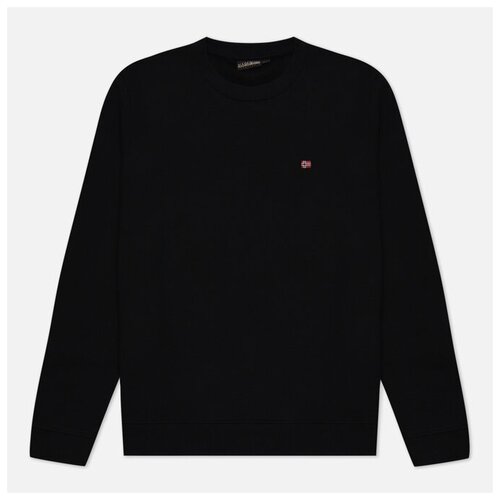 фото Мужская толстовка napapijri balis crew neck чёрный, размер m
