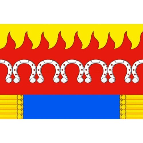 Флаг Комсомольского сельского поселения (Воронежская область). Размер 135x90 см.