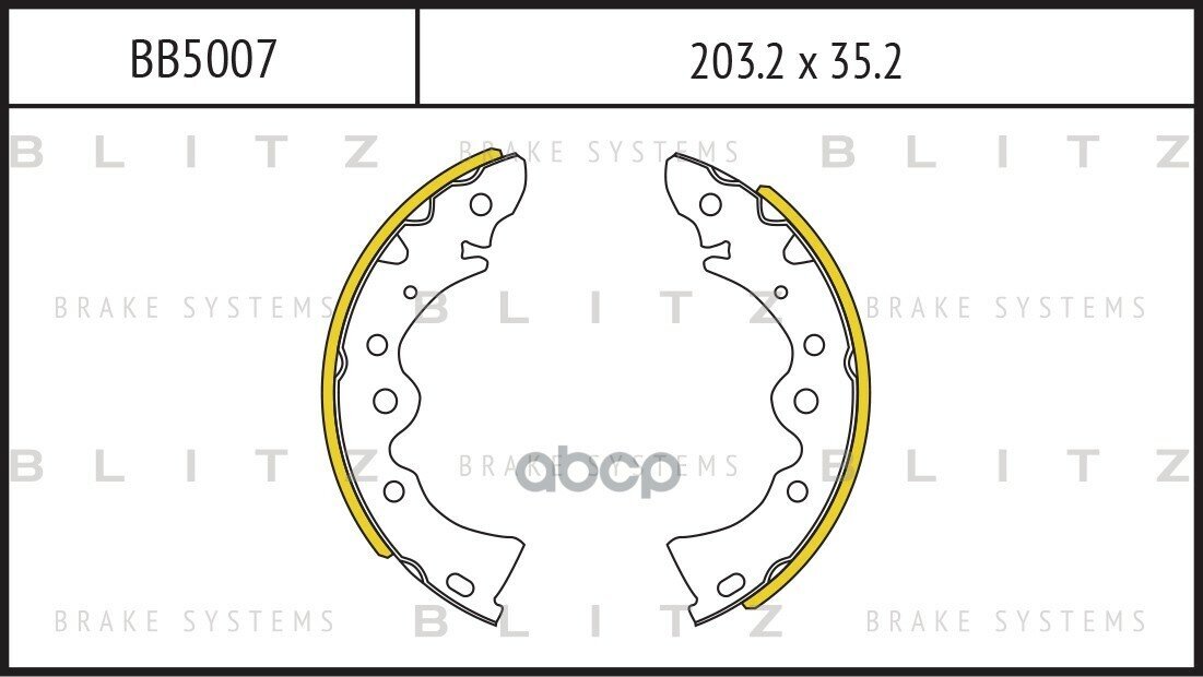 Bb5007_колодки Барабанные! Nissan Almera Classic B10 06> Blitz арт. BB5007