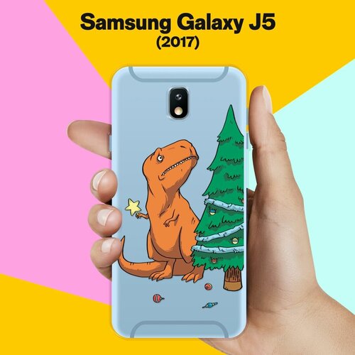 Силиконовый чехол на Samsung Galaxy J5 (2017) Звезда на елку / для Самсунг Галакси Джей 5 2017