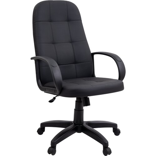 Кресло компьютерное Альтернатива V1 экокожа Prestige, цвет: черный