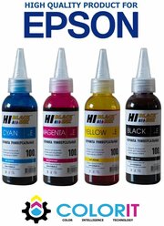 Комплект универсальных чернил Hi-BLACK для Epson, 4 цвета на водной основе (CMYK)