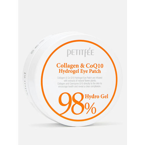 Патчи гидрогелевые с коллагеном и коэнзимом, Petitfee Hydro Gel Eye Patch Collagen Co Q10