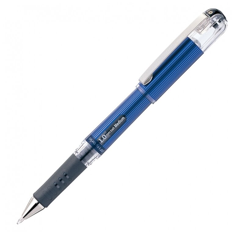 Ручки гелевые Pentel "Hybrid Gel Grip DX", с металлическим наконечником, диаметр 1 мм, Черная, 12 шт