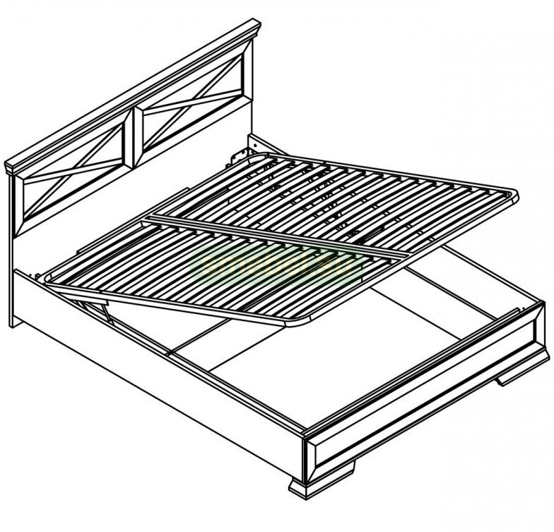 БРВ-Мебель Марсель кровать 160 с подъемным механизмом