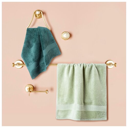 фото Бэлла каса полотенце jane цвет: средиземноморский, фисташковый 70х140 см - 2 шт bella casa