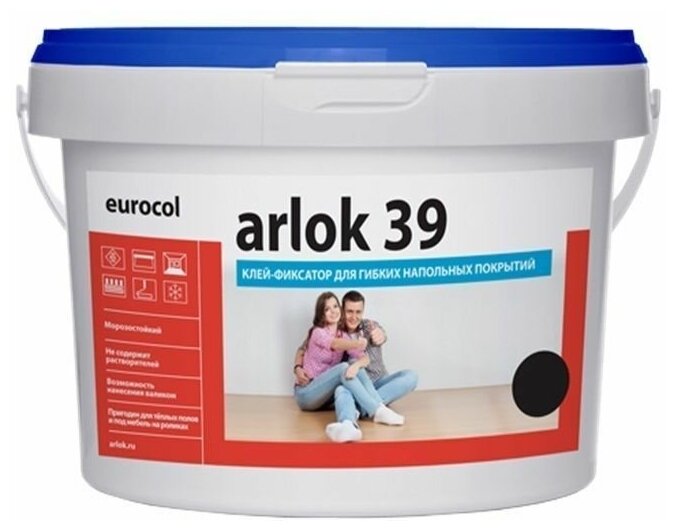 клей-фиксатор arlok 39 для гибких напольных покрытий 5,0 кг Форбо - фото №1