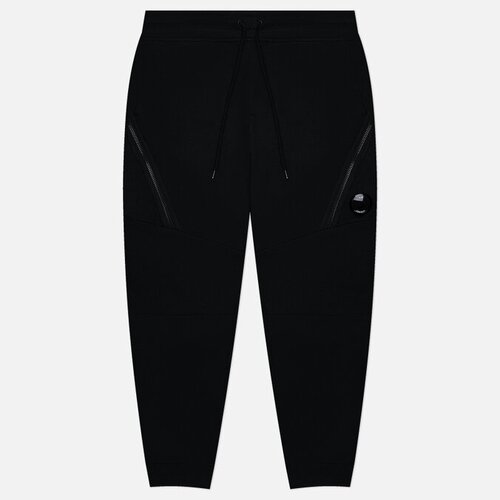 Мужские брюки C.P. Company Diagonal Raised Fleece Tapered Leg чёрный, Размер M