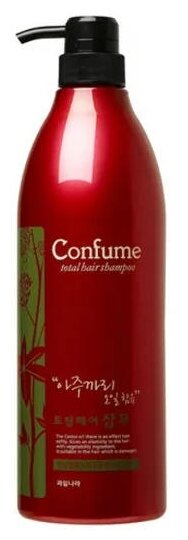 Welcos шампунь Confume Total Hair c касторовым маслом, 950 мл