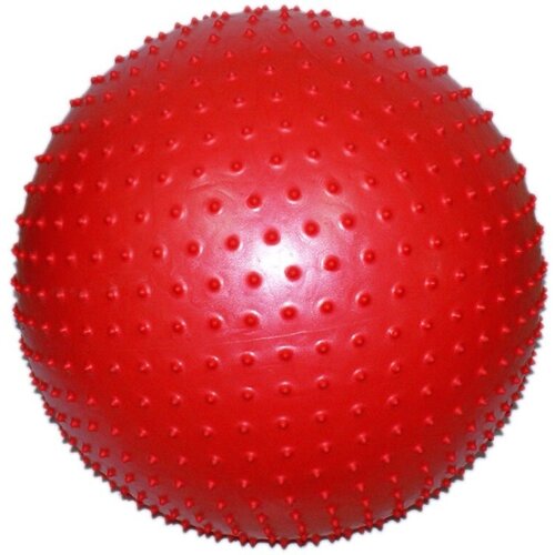 Мяч для фитнеса Anti-burst GYM BALL с массажными шипами. Диаметр 75 см: MA-75 1550 г (Красный)