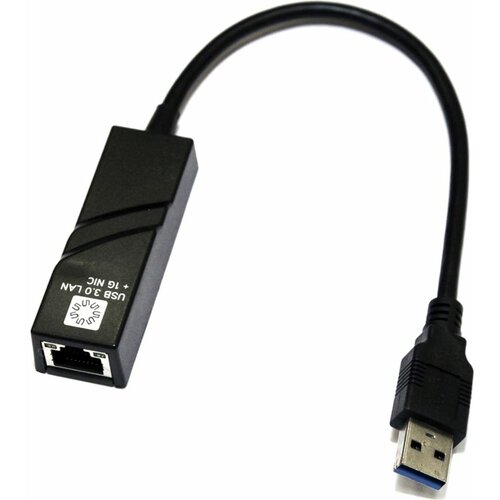 5bites Сетевая карта USB3.0, RJ45 1гигабит, 10см UA3-45-01BK