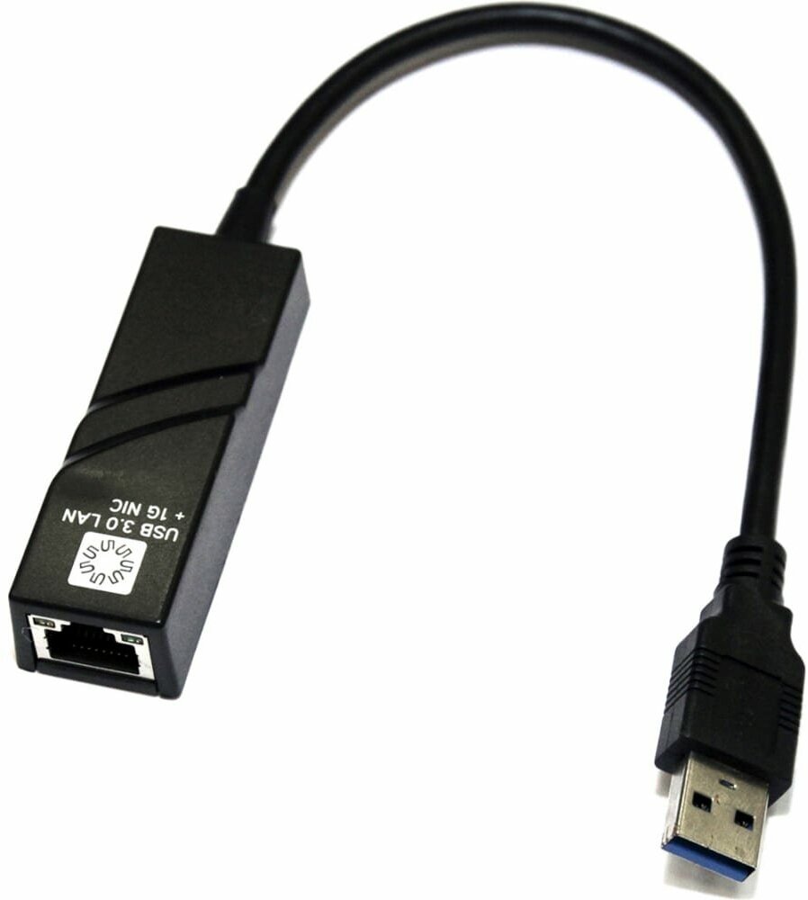 5bites Сетевая карта USB3.0, RJ45 1гигабит, 10см UA3-45-01BK