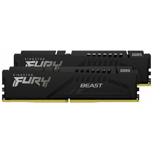 Модуль памяти 64GB Kingston DDR5 6000 DIMM FURY Beast Black XMP Gaming Memory