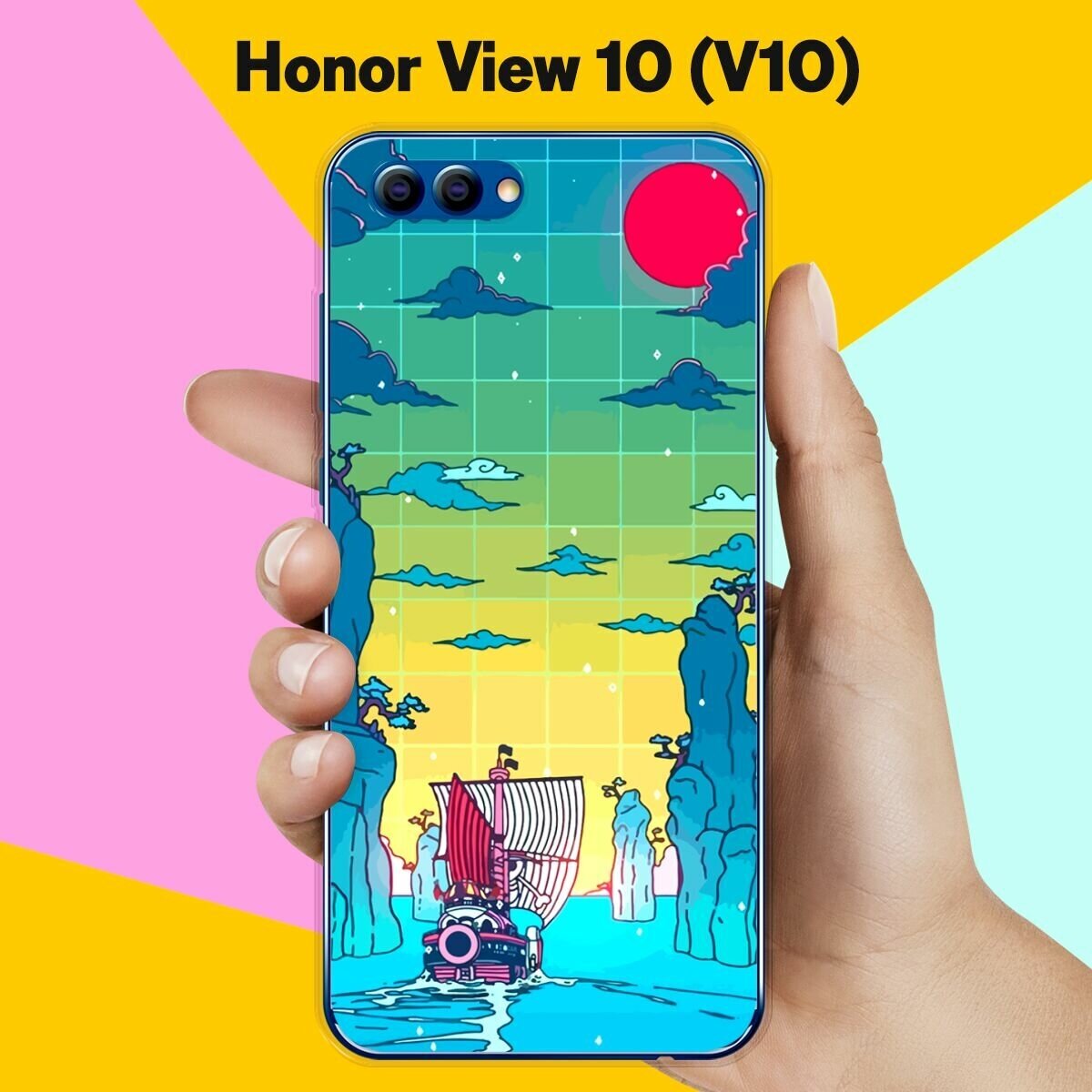 Силиконовый чехол на Honor View 10 (V10) Пейзаж 30 / для Хонор Вьюв 10 В10