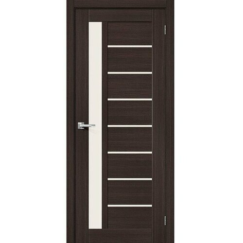 Межкомнатная дверь эко шпон bravo x Браво-27 остекленная Wenge Melinga mr.wood