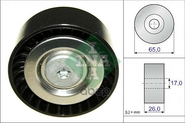 Ролик Обводной Mercedes W204, W212, X204, W447 532057110 Ina арт. 532057110