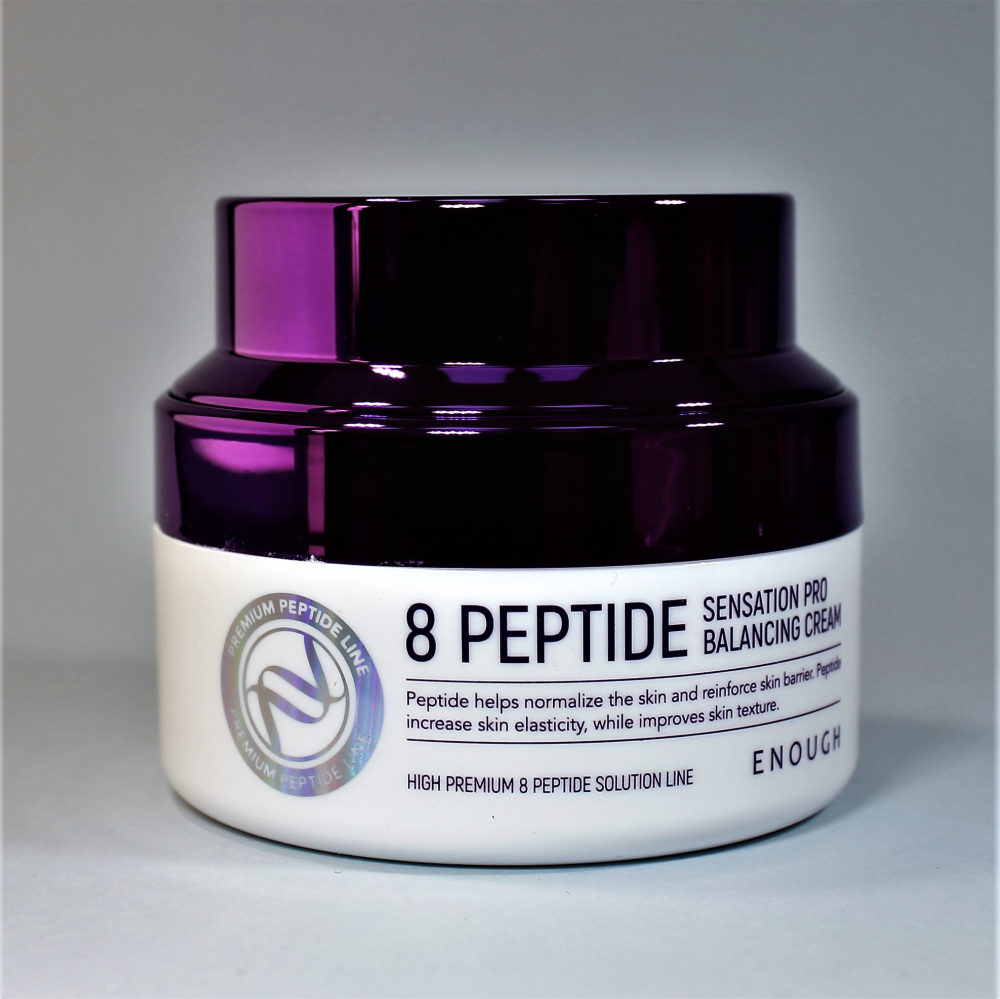 Enough 8 Peptide Sensation Pro Balancing Cream Крем для лица с пептидным комплексом, 50 мл