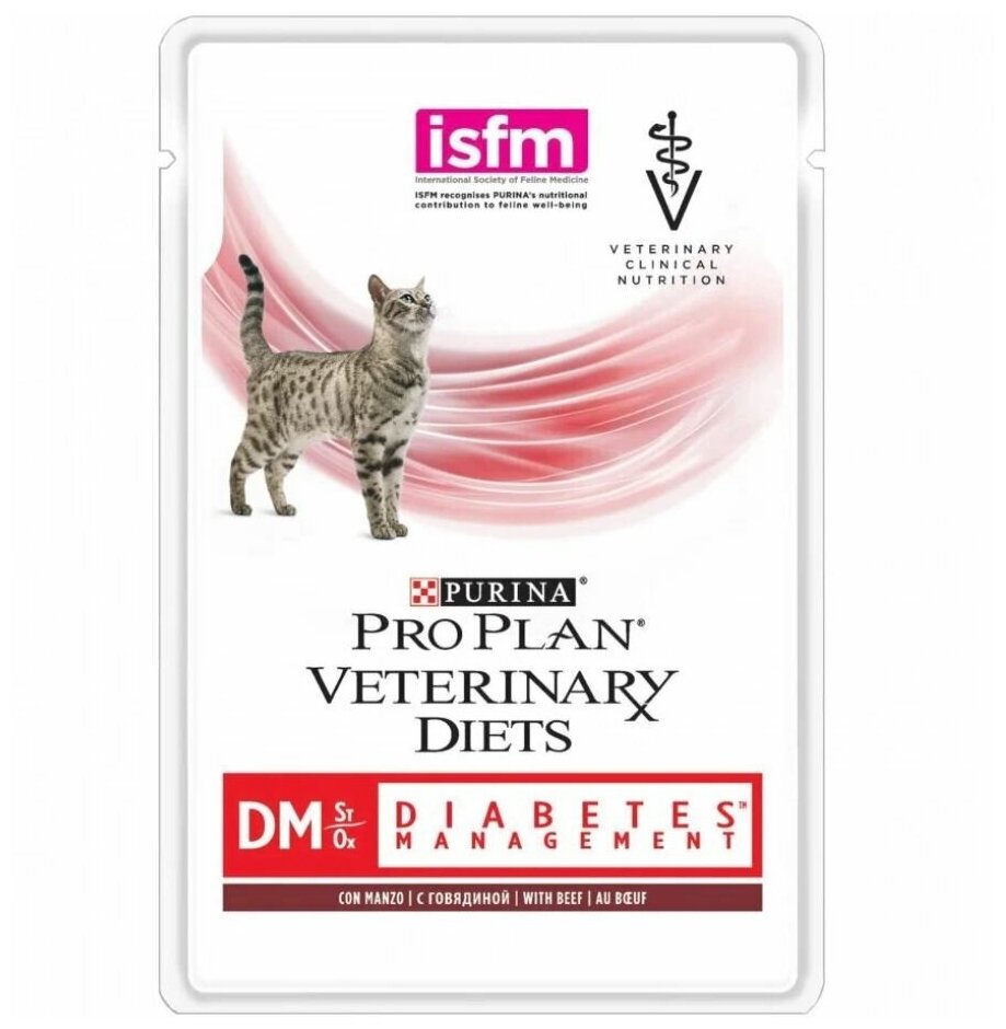 Пурина влажный д/кошек при диабете (85 гр (пауч, говядина))