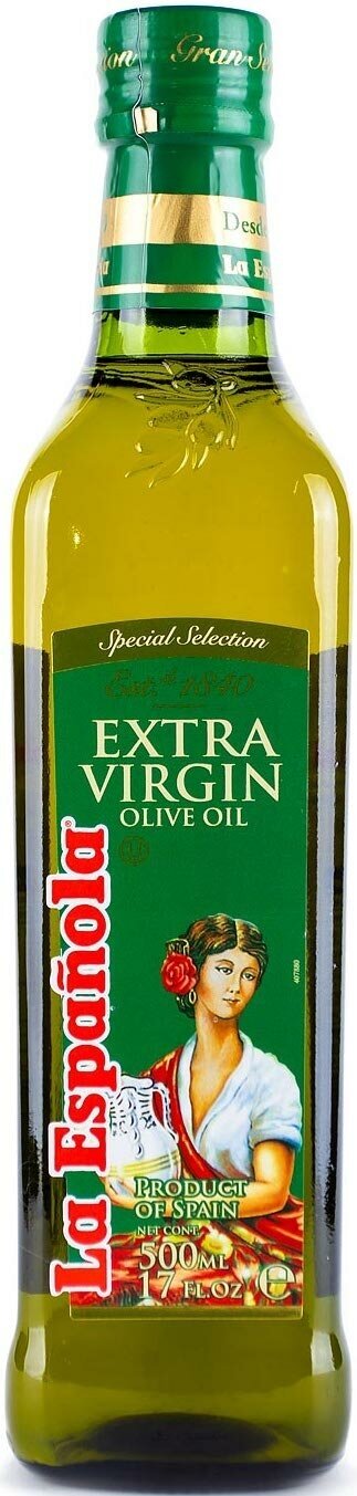 Оливковое масло La Española, нерафинированное высшего качества (Extra Virgin), ст/б, 500 мл