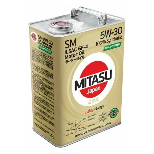 Синтетическое моторное масло Mitasu MJ-M11 Moly-Trimer SM 5W-30, 1 л, 1 шт.
