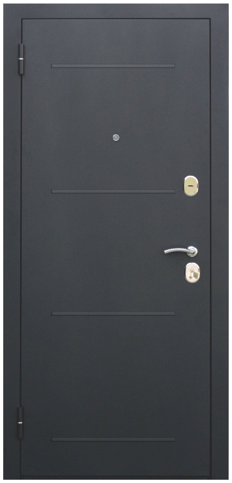 Дверь металлическая Гарда Муар 7,5 860L Венге табако - фотография № 2