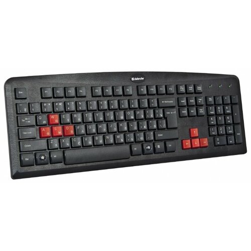 Игровая клавиатура Defender Warhead GK-1100 Black PS2 black 1650₽