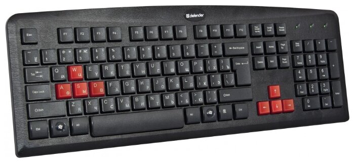 Игровая клавиатура Defender Warhead GK-1100 Black PS/2