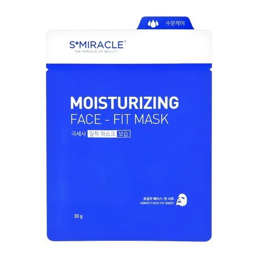 фото Ls cosmetic тканевая маска s+miracle moisturizing face-fit увлажняющая, 30 г