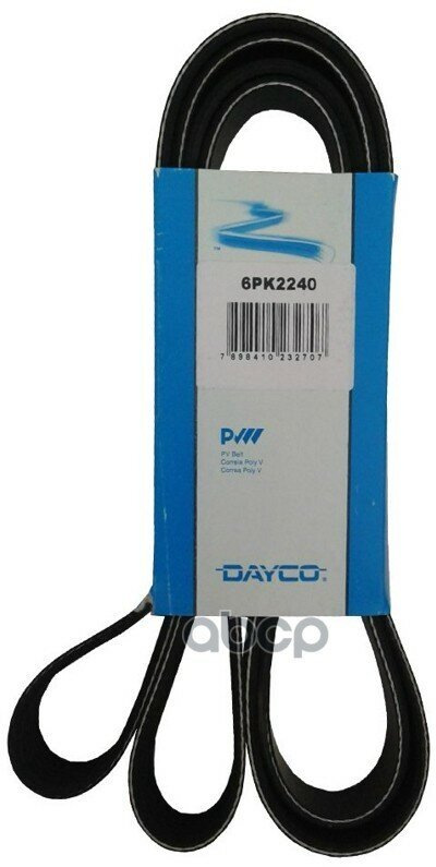 Ремень поликлиновой! VW T5 2.5/2.4D/2.5TDi 95>, Jeep Grand Cherokee 4.0 99> Dayco арт. 6PK2240