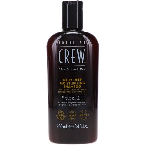 American Crew шампунь Daily Deep Moisturizing, 250 мл ежедневный увлажняющий шампунь american