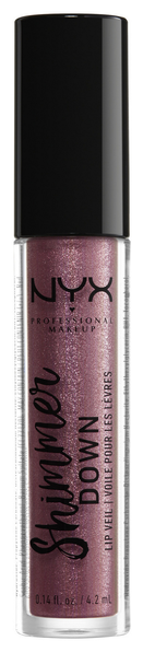 NYX professional makeup Блеск для губ Shimmer Down Lip Veil, 08 plummin'